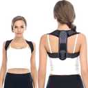Posture Corrector for Women and Men, Back Brace Adjustable Upper Posture Support, Back Support, Comfortable Back Straightener Support for Clavicle Support, and Providing Pain Relief from Neck (Large)