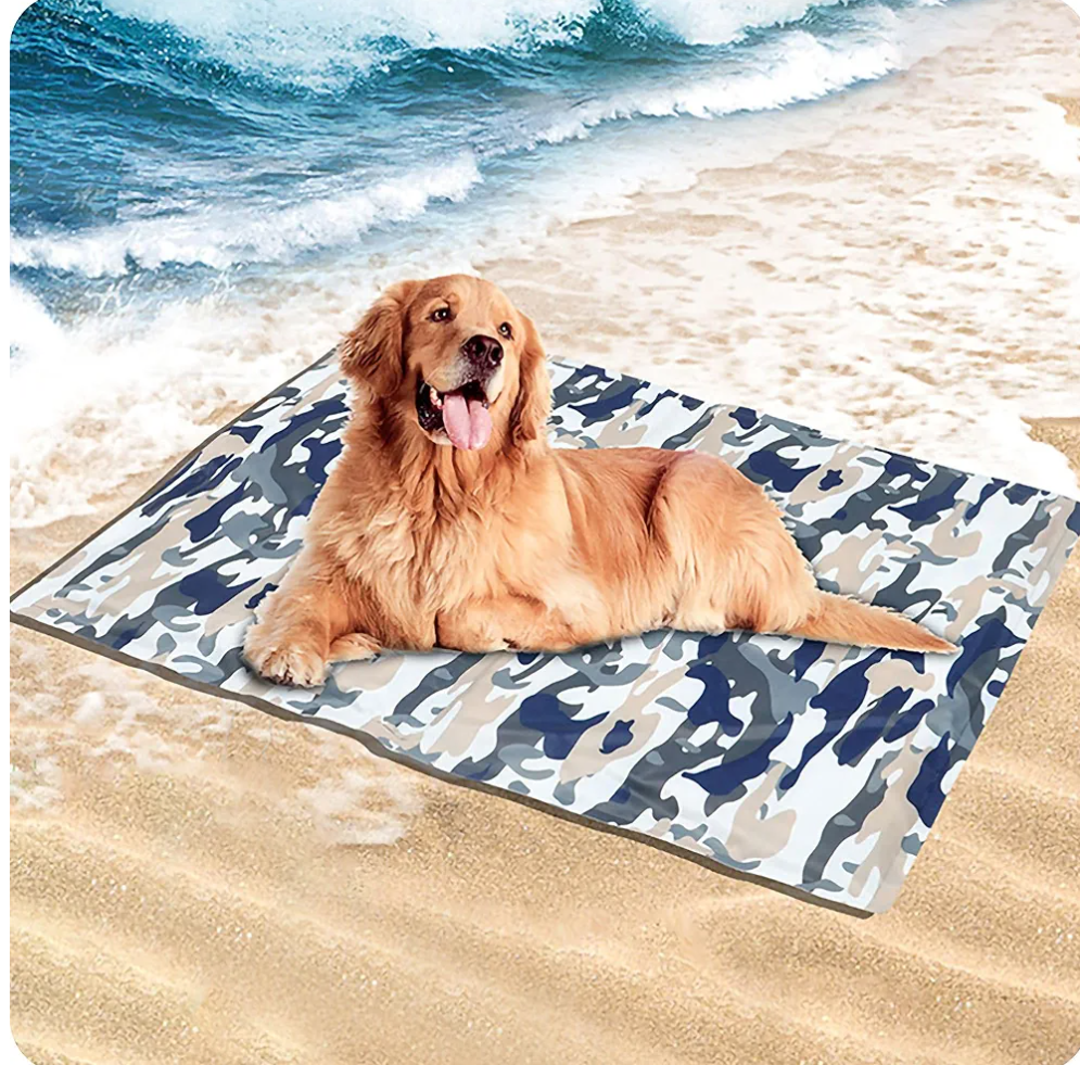 LINGSHINE Dog Cooling Mat Extra Large, 37.8" x 31.9" Self Cooling Pad for Pets 2XL, Waterproof Double Sided Indoor Outdoor Dogs Cats Puppies Rabbits, Kennels Crates Tents Beds
