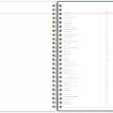 Blue Sky Life Note It 2023 Weekly and Monthly Planner Notes, 5.875" x 8.625", Clear Pocket Cover, Wirebound, Dania Dark (139478-23)