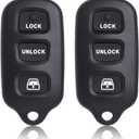 MechanMagic 2PCS Key Fob Remote Replacement Fits for Toyota 4Runner 1999 2000 2001 2002 2003 2004 2005 2006 2007-2009/Sequoia 2001-2007 HYQ12BBX Keyless Entry Remote Control HYQ12BAN/HYQ1512Y
