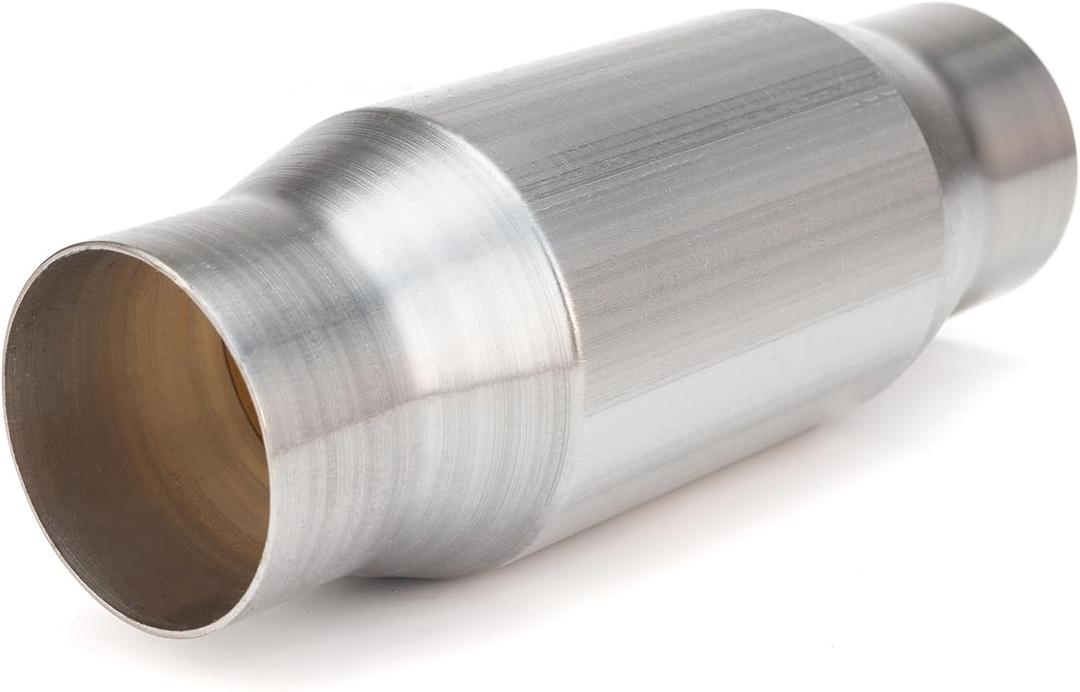 3 Inch Inlet/Outlet Universal High Flow Front Catalytic Converter Direct-Fit(EPA Compliant) (1 pack)
