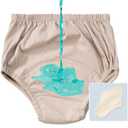 Washable Incontinence Underwear with Movable Diaper,Three-Layer Leak-Proof Design,Cotton Material,Comfortable &Breathable Layer,Protection for Special Needs Bariatric Patients Or Bedwetting (X-Large, Beige)