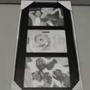 Malden - 951-346 4x6 3-Opening Collage Picture Frame - Displays Three 4x6 Pictures - Black