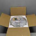 CVKASH 2 Pack Gold Crystal Semi Flush Mount Ceiling Light,Vintage Mini Ceiling Light Fixture Metal Close to Ceiling Lamp for Hallway Kitchen Living Room Bathroom Entryway Bedroom Closet