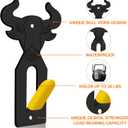 3 x European Mount Skull Hanger, Skull Wall Mount Hanger for Hanging Deer Head, Pronghorn and Other Smaller Skulls, Suitable for Indoor or Outdoor Use 3 Pack