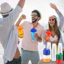 LemonRoad 100 Pack 16 oz Clear Plastic Cups with Strawless Sip Lids Disposable Halloween Party Coffee Cups with Rainbow Colors Sip Lids in 5 Colors Hot Cold Drink Tumblers for Iced Coffee Smoothies