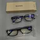 Gaoye +4.0 2-Pack of Reading Glasses - Blue-Light Filter, UV Protection - Readers with Rectangle Frames