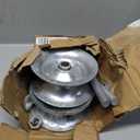 Sliding Gate Rollers 5" Steel Pipe Track Roller Galvanized for 1 5/8" Pipe Track (Pack of 2)