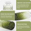 Mini Bud Vases As Wedding Centerpieces for Tables,Clear Bud Vases for Flowers,Small Flower Vases Suitable for Birthday Party,Anniversary,Wedding Reception,Baby Shower (Dark Green, 24PCS)