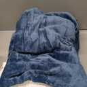 Bedsure GentleSoft Sherpa Fleece Throw Blanket for Couch - Thick and Warm Throw for Women and Men, Soft Fuzzy Plush Blanket for Winter, Non-Heated, Slate Blue, 50x60 Inches