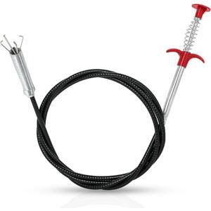 Drain Snake, 63-Inch Drain Clog Remover Tool, Flexible Grabber Claw for Bath Tub, Toilet, Kitchen Sink & Sewer