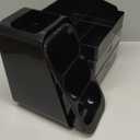 HBlife Makeup Organizer with Brush Holder for Vanity, Large Plastic Bathroom Countertop Organizer Cologne Organizer for Men, Easy to Store Lipsticks, Nail Polishes, Perfumes, Eyeshadow Palettes, Black