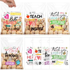5 x Teenyyou 60 Pcs Back to School Teacher Bags Plastic Thank You Bags