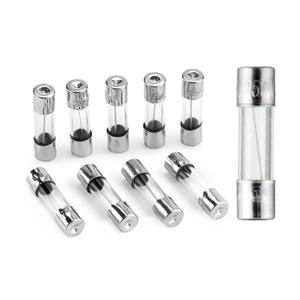 Fast Blow Fuse F1.5AL250V 5x20mm Pack of 10 Glass Fuse 1.5A 1.5Amp 250V Glass Fuses 0.2x0.78 Inch