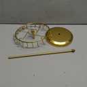 Rotating Necklace Holder Jewelry Display Stand Bracelet Organizer Hanging Tower Rack with 23 Hooks and Round Base Jewelries Collection 13.7inch(gold)