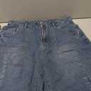 EMMIOL Womens Jorts Denim Shorts Y2k Vintage Baggy Mid Rise Bermuda Jeans Summer Knee Length Jort Short Pants, Size XL