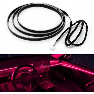RGB Acrylic Interior Car LED Strip Light 43-inch, which fit for RGB Main Controller Connects and sub-Controller kit (not Including)