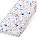 Baby Bassinet Mattress 29x 18 inches- Firm Support and Comfort Premium Foam,Noiseless and Odorless,Hypoallergenic Small Crib Mattress, Fits Moses Basket, Dual Sided with Soft Breathable Fabric (Cartoon)