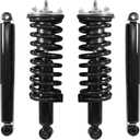 Front & Rear Struts Shock Absorbers Assemblies with Coil Springs Replacement for 2005-2018 Nissan Frontier 371102 345067 37273