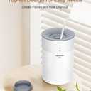 Abolee Humidifiers for Bedroom 4.5L Cool Mist with Essential Oil Diffuser, Humidifier Large Room, 24dB Quiet Air Humificador fit Baby Nursery & Plants, 360 Adjustable, Easy Fill & Cleaning (White)