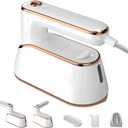 Travel Steamer, Premium Travel Steamer for Clothes Portable in Travel Mini Size, 1300W Efficient Fast-Heating Travel Iron Mini with Steam, Delicate Iron Steamer Excellent for Trip (White)