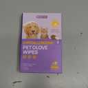 HICC PET Cleaning Deodorizing Glove Wipes for Dogs & Cats, Vet Recommended Hypoallergenic Pet Cleaning and Hydrating Glove Wipes, Nourish Fur Coconut Oil Pet Bathing Wipes for Horse Coat Care