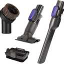 Crevice Tool Attachment for Shark Pet Cordless Stick IX141 IZ462H IZ483H IZ363HT IZ361H IZ163H IZ362H Removable Two-in-one Vacuum Crevice Tool Brush Replacement Parts for D-Shaped Vacuum