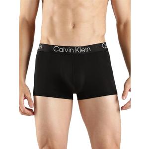 Calvin Klein Men's Ultra Soft Modern Modal Trunk (3 Black), Small