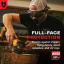 NoCry Safety Face Shield Mask for Work with Premium Anti Fog and Anti Scratch Technology Durable ANSI Z87.1 Certified Grinding Face Shield with Extreme Impact Resistance