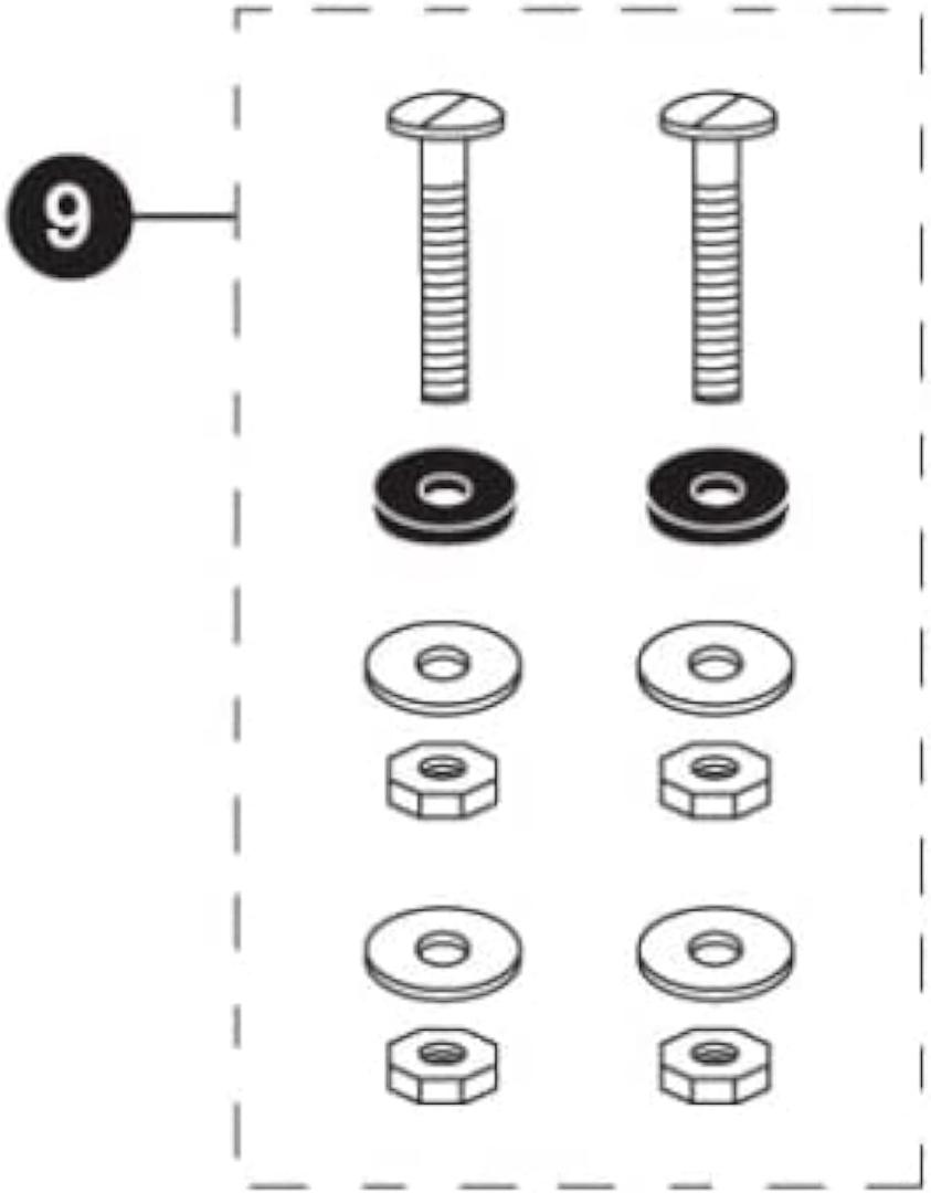 TOTO TTHU833A Mounting Hardware for Toilet N/A