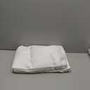 Pure White Blackout Curtains 60 Inches Extra Wide Modern Linen 96 Inch Length for Living Room, Boho Pleated Farmhouse Bedroom Large Window Thermal Heavy Drapes for Winter 60"W x 96"L 2 Panels