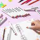 25 Pcs Large Size Rainbow Pencil Shaped Erasers Cute Pencil Erasers Back to School Gift for Students Office School Classroom Prize Gifts Supplies