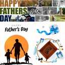 Fathers Day Presents from Son Daughter Kids, Funny Personalized Anniversary Birthday Gift for Dad Men Him Step Dad Papa, Unique Cool PU Leather Valet Tray and Keychain for Dad Grandpa Husband