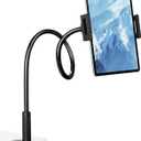Flexible Gooseneck Tablet Holder, 360 Adjustable Phone Mount with Sturdy Clamp for Desk/Bed/Kitchen, Compatible with iPad Air Pro Mini iPhone/Samsung Galaxy Tabs/4.7~12.9"
