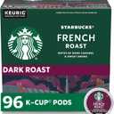 Starbucks K-Cup Coffee Pods, Dark Roast Hot or Iced Coffee, French Roast, 96 Keurig Pods (24 Count (Pack of 4), BB February 11 2026