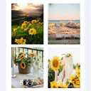 12x16 Collage Picture Frame with Mat, Display 4 Pcs 5x7 Photos or 12x16 Picture, Four Opening 5x7 Picture Frame Collage for Wall Hanging, Lightweight 5 x 7 Multi Photo Frame, White
