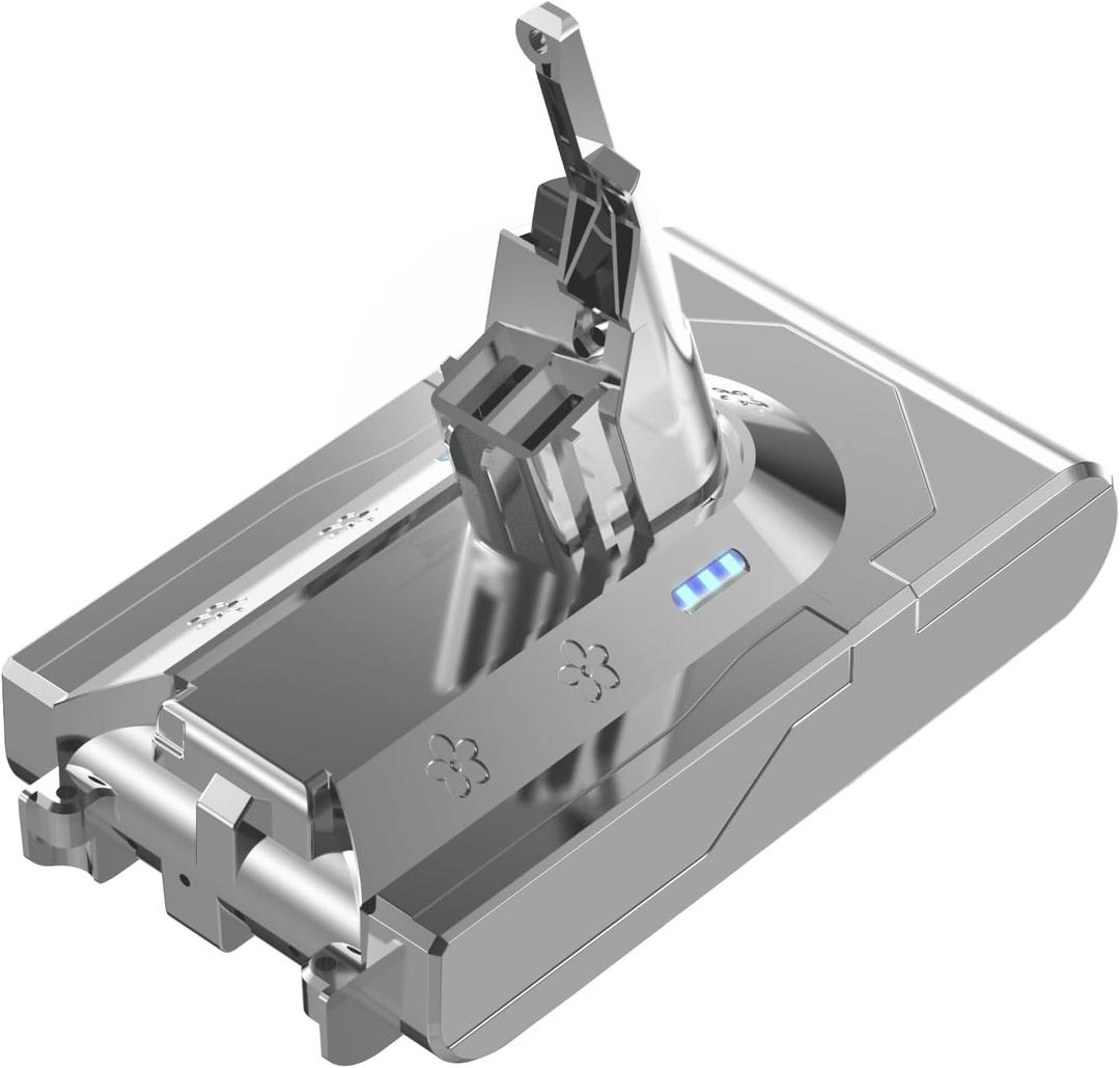 Battery Replacement for Dyson V8 SV10, 21.6v 2800mah 65wh Compatible with Dyson V8 Animal Battery Replacement Absolute Motorhead Fluffy 215681 Carbon Fiber Vacuum Cleaner