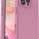 Vooii Compatible with iPhone 16 Pro Case, Liquid Silicone Upgrade [Camera Protection] [Soft Anti-Scratch Microfiber Lining] Shockproof Phone Case for iPhone 16 Pro 6.3 inch - Lavender Purple