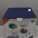 ClearSpace Clear Plastic Storage Bins XL 4 Pack Perfect for Kitchen,Fridge, Pantry Organization, Cabinet Organizers