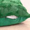 3-Pack Christmas Tree Pillow Covers 18x18 Inch - Xmas Throw Pillow Cover Decorations - Soft Plush Cushion Case for Christmas Sofa Couch Bed Room Decoration - Winter Holiday Home Decor