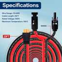 10AWG 25FT Solar to XT60i Charge Extension Cable for Solar Panels Portable Power Stations
