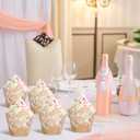 Nuenen 200 Pcs Wedding Tulip Cupcake Liners Bridal Shower Muffin Liners Baking Cups Greaseproof Paper Cupcake Wrappers Cups for Party Wedding Anniversaries Birthdays Supplies