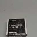 KLOVEO Champagne Stoppers - Patented Seal - Made in Italy - Professional Grade WAF Champagne Bottle Stopper - Prosecco, Cava, and Sparkling Wine Bottle Stopper (Chrome)