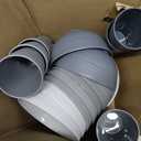 Klickpick Home 32 Pieces wheatstraw Dinnerware Set with 8 Each of Dinner Plates Desert Plates Cereal Salad Bowls Cups Unbreakable Modern Dinner Set for Microwave Dishwasher Safe Reusable Grey stone