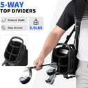 Findway 5 Way Golf Stand Bag, Upgraded Lightweight Golf Bag with Stand, Golf Club Bag with 7 Pockets Dual Strap and Rain Cover for Men Women