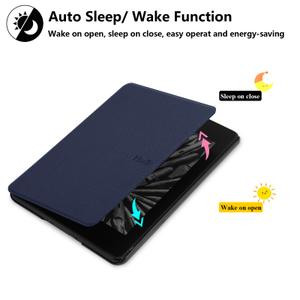 Case for Kindle Paperwhite 7" 12th Gen 2024, Hard PC Light Weight Slim Shockproof Protective Cover Case with Auto Sleep/Wake for Kindle Paperwhite 7" 12th Generation (2024 Released), Darkblue