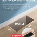 4x12 Floor Regsiter Vent Covers for Home Floor Wall Ceiling - Black with Screws for Easy Installation - Heavy Duty Steel Walkable Finish for Quiet Adjustable Air Vent Cover 4 x 12- 5 Pack