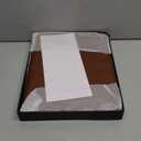 Forevermore Portfolios Padfolio Binder - Professional Faux Leather Travel Organizer Pouch for Tablet, Documents, Presentation Folders, Zipper Closure, Removable 3-Ring Notepad - Brown