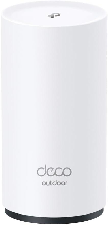TP-Link Deco X20-OUTDOOR AX1800 Dual-Band Wi-Fi 6 Outdoor Mesh WiFi Extender Unit | Up to 2,200 sq.ft| 2 Gigabit PoE+ Ports, Waterproof| HomeShield| 3 Mounting Options| Secure by Design, 1-Pack