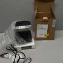 GiveBest Portable Electric Space Heater with Thermostat, 1500W/750W Safe and Quiet Ceramic Heater Fan, Heat Up 200 Square Feet for Office Room Desk Indoor Use, Silver